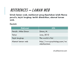 Cara menulis bibliografi dengan format apa. Format Apa Panduan Asas Dan Mudah