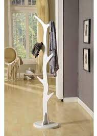 Chetwin White Wood 6 Hook Entryway Tree Coat Hat Rack Organizer Contemporary Display Stand Walmart Com Hat Rack Diy Hat Rack Coat And Hat Rack