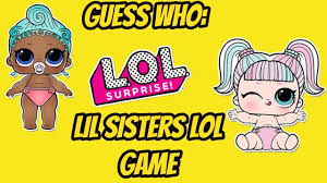 Lol Surprise Guess Who Game L O L Guess Who Lol Surprise Game 3 Funny Games Lol Lol Dolls