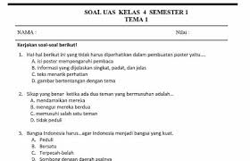 By soalbagus 02 dec, 2020. Soal Uts Kelas 4 Kurikulum 2013 Semester 1 Soal Uts Ulangan Tengah Semester