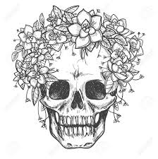 Tenemos muy interiorizado la necesidad de aprobación y los padres, sin ser conscientes de ello, se la transmitimos a los niños. Vector El Craneo Muerto De Dibujo Con El Bosquejo De Las Flores Color De Rosa Aislado En El Fondo Blanco Ilustraciones Vectoriales Clip Art Vectorizado Libre De Derechos Image 63749782