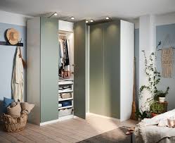 Whether you are looking to upgrade an existing ikea wardrobe or planning to purchase an entirely new pax wardrobe ready for upgrading, our bespoke wardrobe doors. Reinsvoll Door Grey Green 50x229 Cm Ikea Switzerland Corner Wardrobe Pax Wardrobe Pax Corner Wardrobe
