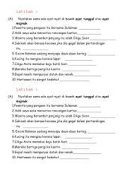 Bahasa melayu tahun 2 ayat tunggal. Ayat Majmuk Ayat Tunggal Latihan