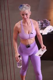 Maybe you would like to learn more about one of these? Katy Perry In Purple Yoga Pants Working Out Inside Witness Worldwide House In Los Angeles 120617 14