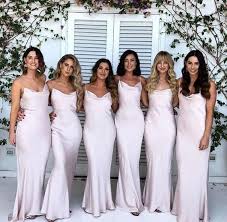 27 Timeless And Classy Silk Slip Bridesmaid Dresses Hibrides In 2020 Light Pink Bridesmaid Dresses Bridesmaid Dresses Uk Light Pink Bridesmaids