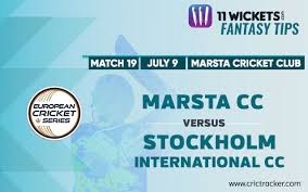 ˈmæ̂ːʂʈa) is a suburb of metropolitan stockholm, a locality and the seat of sigtuna municipality, stockholm county, sweden with 27,034 inhabitants in 2015. Stockholm T10 Cricket Match 19 Mar Vs Sic 11wickets Fantasy Tips