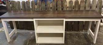 8 Foot Long Double Desk Poplar Top Rustic Chic Built By Whatnot Farmhouse Style Farmhouse Interior Farmhouse Furniture