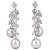 Vintage Pearl And Diamond Earrings
