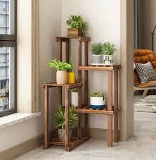 Wooden Corner Flower Plant Stands Indoor Flower Stand Rack Shelf Outdoor Patio In 2020 Plant Decor Indoor House Plants Decor Plant Stand Indoor