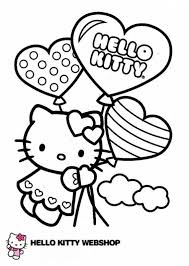 Hk Ballonnen Hart Met Afbeeldingen Kleurplaten Hello Kitty Ballonnen