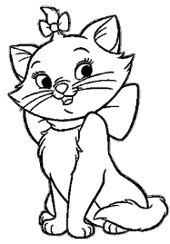 This fluffy cutie with a bow is the daughter of the duchess, madame adelaide's cat. Disney The Aristocats Coloring Page 182 Disney Coloring Pages Disney Colouring Cartoon Coloring Pages