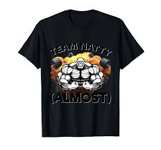 Team Almost Natty Lustiges Bodybuilding-Fitness-Design, Muskel T-Shirt :  Amazon.de: Fashion