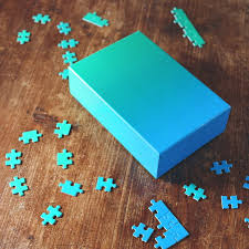 The act of putting it together is slow and deliberate, where the color of each piece is used to locate its proper position. Areaware Gradient Puzzle Connox