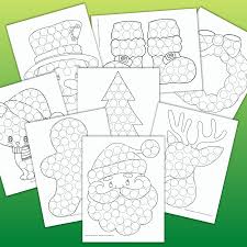 all bingo dauber activities dltk's educational activities for kids alphabet coloring pages: 15 Free Christmas Dot Marker Printables No Prep Activity For Kids The Artisan Life