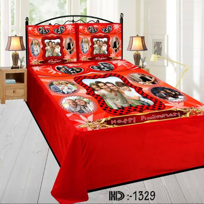 Customized Bedsheet With Pillow Cover product image