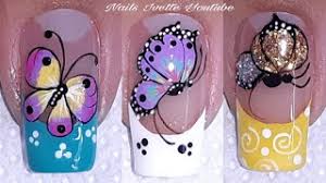 Es por esto que les traemos imagenes con bellos diseños de decorados de uñas para pies con flores y mariposas, especiales para hacerte en esta fecha. 3 Decoracion De Unas Mariposas Disenos De Unas Mariposas Unas Decoradas Con Mariposa Youtube