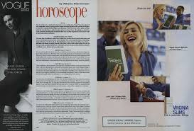 Cancer, scorpio and pisces are the masters of intuition. Horoscope Vogue June 1999