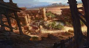 Beautiful Environments By Kyu Seok Choi Fantasy Art Landscapes Fantasy Landscape Landscape Scenery Desert oasis landscape & environment. fantasy art landscapes