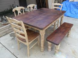 Distressed wood dining table can turn your kitchen becomes more beautiful and white painted armless chairs can complete the visual. Reclaimed Wood Dining Table Designs Recycled Things Image 3919596 On Favim Com