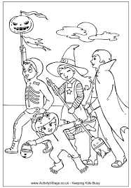 Get in the halloween spirit with our printable coloring pages and your crayons. Trick Or Treating Colouring Page Halloween Colouring Pages Halloween Coloring Pages Halloween Colouring Halloween Coloring