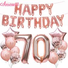 Colorful chalk lettering card with balloons and bunting. Age 80 Party Supplies 70th Birthday Party Decorations Happy Birthday Banners 70th Birthday Hanging Swirl Decorations Black And Gold Happy Birthday 70 Table Confetti Banners Toys Games Semo Es