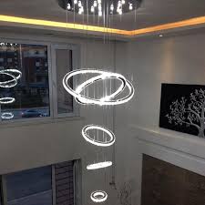 Five Six Ring Crystal Chandelier Suspension Lights In 2020 Solar System Chandelier Entryway Chandelier