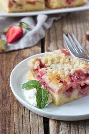 Erdbeer Rhabarber Kuchen Rezept Erdbeer Rhabarber Kuchen Rhabarberkuchen Erdbeer Rhabarber