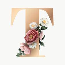 Classic And Elegant Floral Alphabet Font Letter T Transparent Png Free Image By Rawpixel Com Floral Monogram Letter Fonts Alphabet Lettering Alphabet Fonts