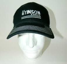 Black And White Baseball Cap Details About W O Stinson Sons Ltd Snapback Trucker Hat Black White Unworn With Images Trucker Hat Trucker Black And White