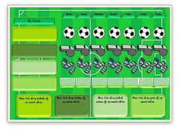 Magnetic Football Reusable Reward Chart Behaviour Potty Sen