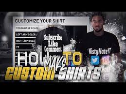 How To Make Social Media Shirts On Nba 2k20 Best Custom Shirts And Free Clothes Youtube