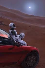 Pin By Dana On Images With Biutiful Context Elon Musk Planet Poster Red Car