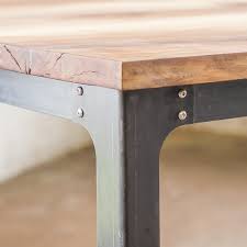 Video process on how i create an elegant coffee table from a large slab of pine and a pane of glass. Industrial Table Legs Bold Mfg Supply