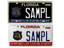 Kei passenger vehicle (below 660cc) this yellow license plate denotes japan's lightweight class of vehicle. State Unveils Blue Black Support Law Enforcement License Plate Tampa Fl Patch
