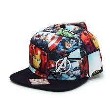 Marvel Superhero Avengers Sublimated Adjustable Snapback Baseball Cap Marvel Clothes Marvel Merchandise Snapback