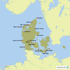 Stepmap Danmark Landkarte Fur Danemark
