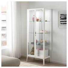 Kupit Milsbu Shkaf Vitrina Belyj 73x175 Sm Po Vygodnoj Cene Ikea Glasschrankturen Vitrine Weiss Vitrine