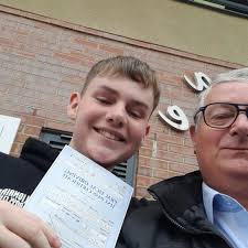 Well done to Taylor who passed his test today at Durham.