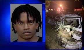 2 DEAD AND EJECTED AFTER VEHICLES FLIPPED UPSIDE DOWN IN OVERNIGHT WRECK A  massive Honda car crash killed Terryn Desravines and another person