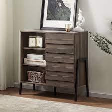 From flower vases and coffee table books on top to extra. Wampat Mid Century Accent Cabinet Buffet Entryway Bar Storage Table Overstock 33265563