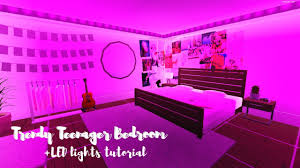 Baddie aesthetic rooms with led lights. Bloxburg Trendy Teen Bedroom Led Lights Tutorial 29k Youtube