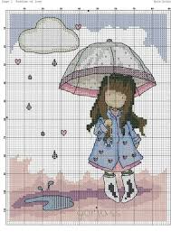 Petite Fille Police Point De Croix Point De Croix Mignon Modeles De Point De Croix Gratuits