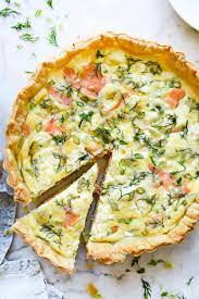 An easy to make and delectable savory dish that blends a few ingredients into the perfect quiche. Puff Pastry Smoked Salmon And Creme Fraiche Quiche Foodiecrush Com