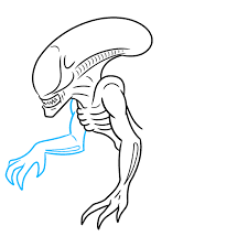 A fan art sprite of a xenomorph (alien) egg i made to be used as an icon on the yautja galaxy. How To Draw A Xenomorph Alien Really Easy Drawing Tutorial