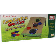 The basket beanbag & ball toss game is your classic bean bag toss, with a vertical twist! Bean Bag Toss Game Set The Works