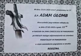 OSTATNIE POŻEGNANIE: Odeszli od nas Adam Głomb, Janusz Sobczak, Brunon  Nowak • Okno na Wągrowiec