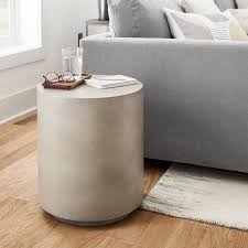 West elm work horizon round coffee table. Volume Side Table Concrete In 2021 Living Room Collections Living Room Side Table Side Table Wood