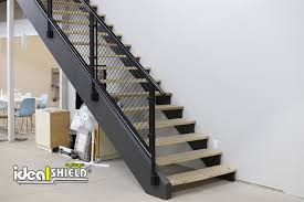 This basement stair situation required a stair rail that can be removed, so big items can be carried downstairs. Aluminum Handrail