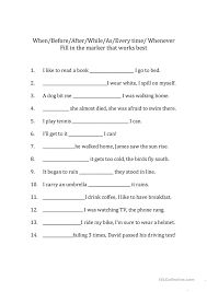 Adverb Clauses Fill In The Marker Worksheet Free Esl Printable Worksheets Made By Teachers Adverbs Social Emotional Curriculum Adverbial Phrases