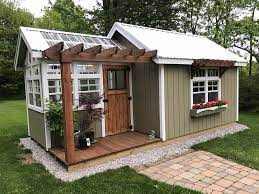Premium 10 X 18 Greenhouse Garden Shed Salem Structures Llc Backyard Sheds Backyard Greenhouse Backyard